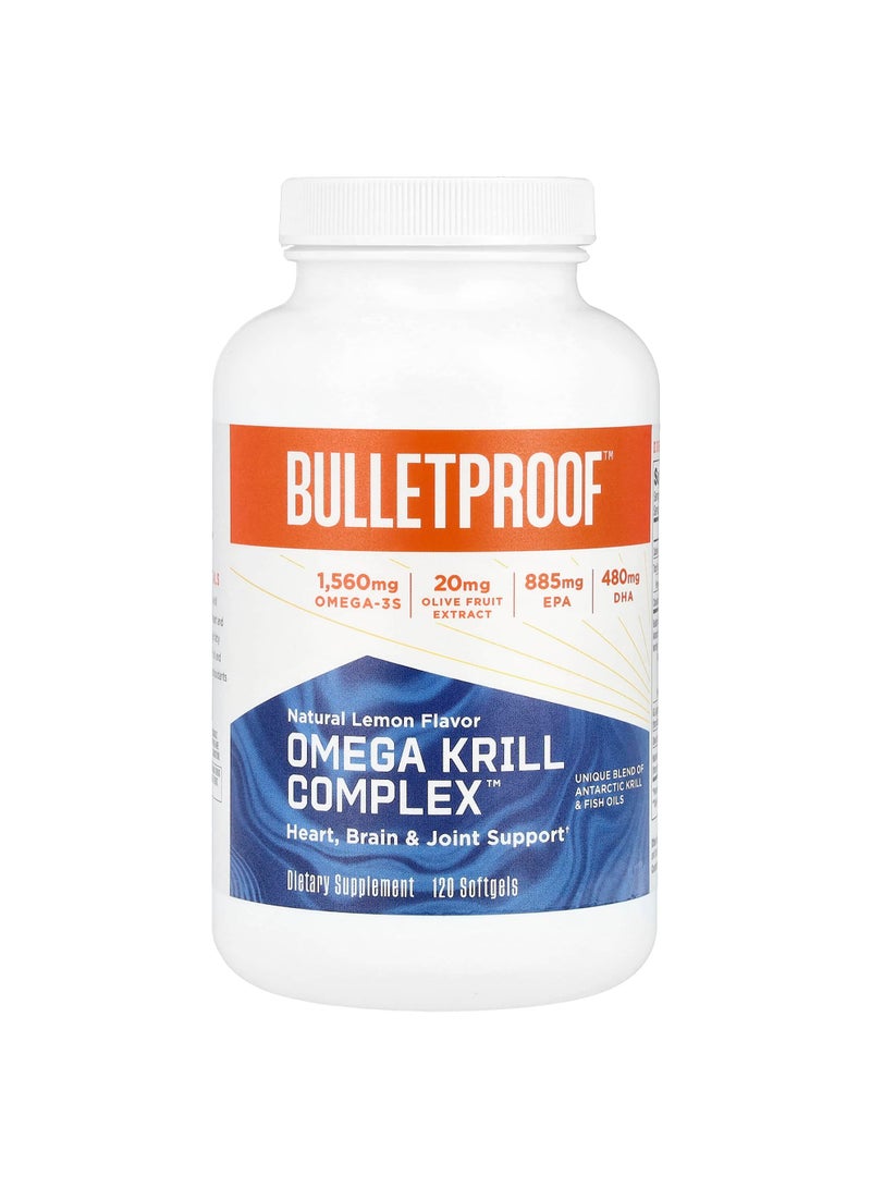 Omega Krill Complex™, Natural Lemon , 120 Softgels